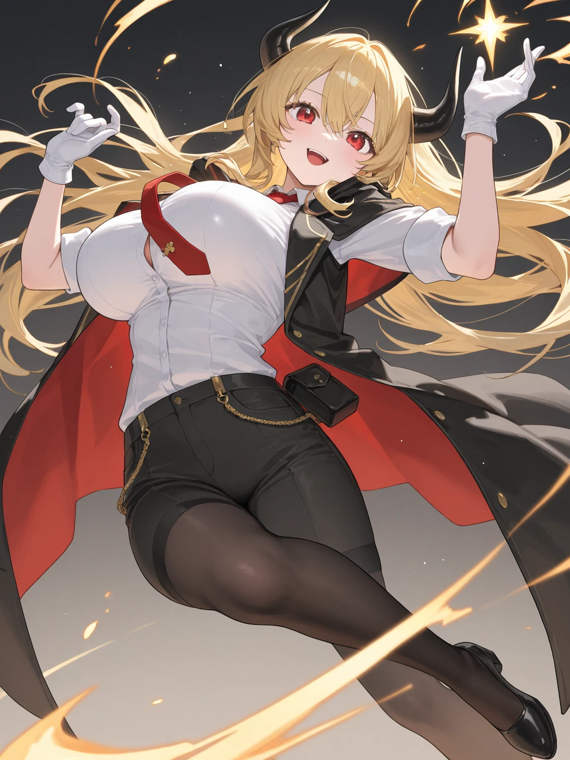 1girl,twin bun,long china dress,blonde hair,redshoes,(pantyhose),strike pose,ruins,abandoned science laboratory,(purple light),