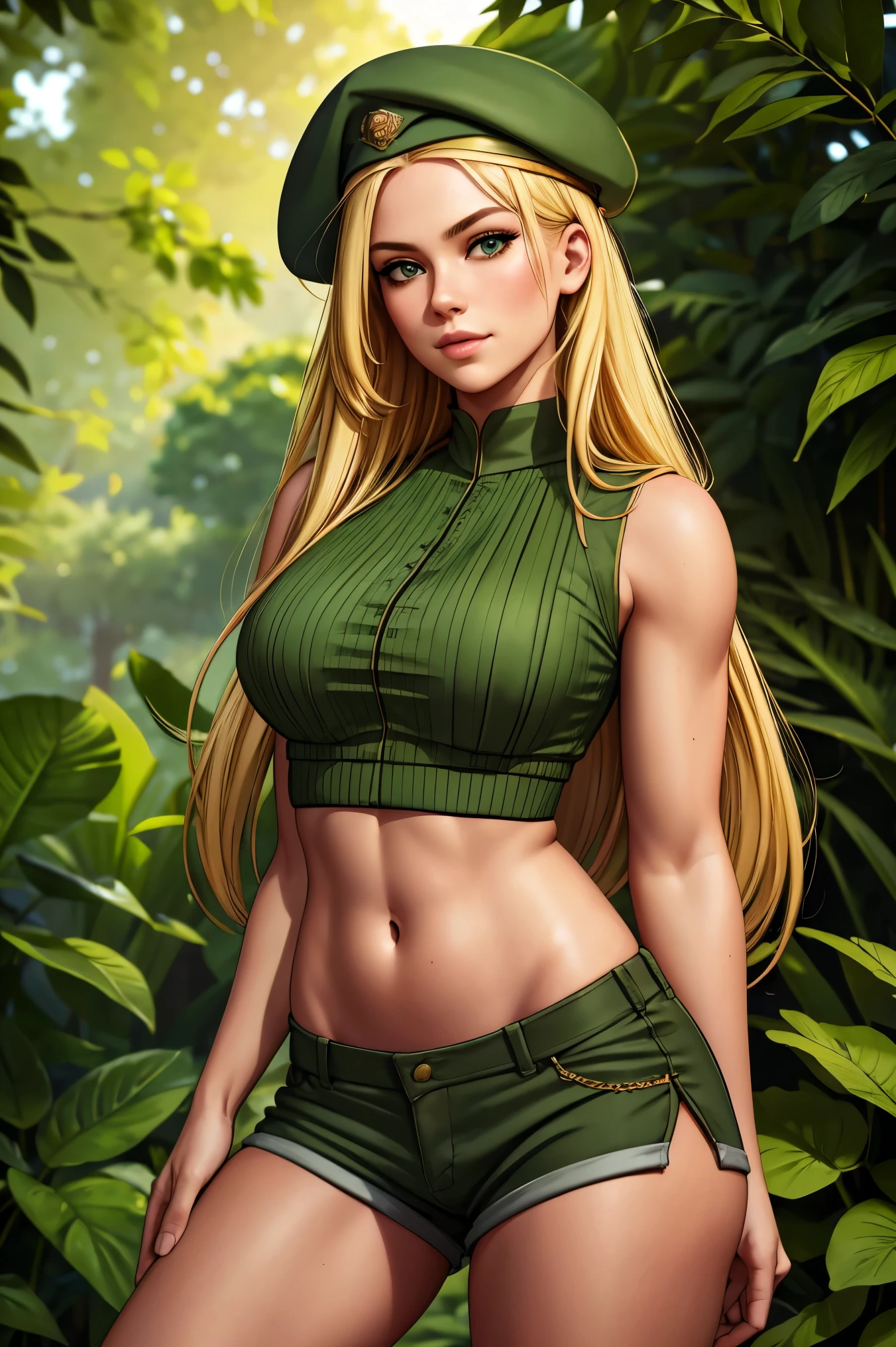 Tsunade senju with midriff exposed