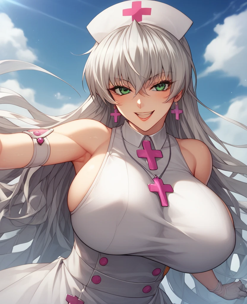 NSFW,highres, absurdres, detail, masterpiece, best quality, hyperdetailed, 8k, (best quality:1.1), (ultra high definition:1.1), (beautiful girl:1.1), (masterpiece:1.1), (photorealistic:1.1), Ultra Detail, (High Skin Detail:1.1), (Best Quality:1.1), (Ultra High Definition:1.1), (Masterpiece:1.1), (Photorealistic:1.1), Super Detail, (High Skin Detail:1.1), (Best:1.1), (High Hands Detail:1.1), (High Eyes Detail:1.1), solo, 1girl, (dynamic pose:0.3), detailed background, colorful,
(flirtatious, coquettish:1.1),(breasts apart:1.2), (bursting breasts,:1.1),(gigantic breasts:1.1), skindentation,
Dreamy chiffon babydoll,wife, mirko mha, rabbit ears,rabbit girl,abs, muscular female,red eyes, dark-skinned female,dark skin,animal ears,white hair,
<lora:mirko:1><lora:GoodHands-beta2:1><lora:add-detail-xl:1> <lora:DetailedEyes_V3:1> <lora:hairdetailer:1>