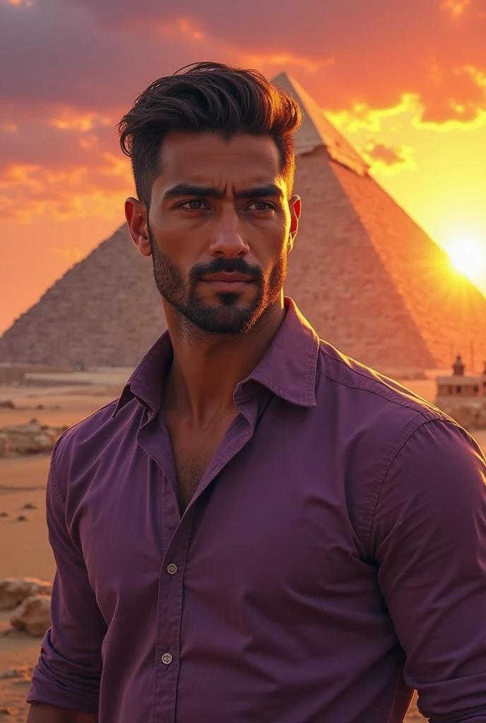 Handsome short black hair musckle man pose istanbul