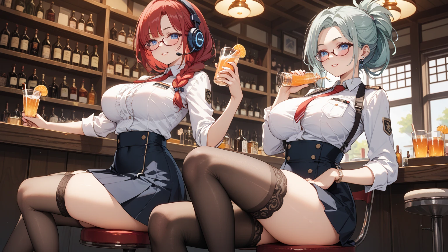 8k, best quality, masterpiece, (ultra-detailed:1.1), (high detailed skin),
<lora:ganshenxian-A3-Tanger-000010:0.8>, 2girls, Xianyun \(genshin impact\), Xianyun's def clothes, shenhe \(genshin impact\),shenhe's casual clothes, long hair, skirt, glasses, breasts, blue eyes,