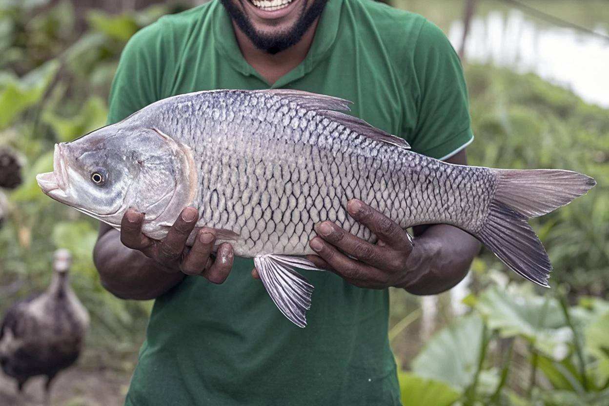there is a large fish that is laying in the sand, the photo shows a large, very large scales, by Joseph Bowler, a wide full shot, by Robert Brackman, huge scale, by Scott M. Fischer, malayalis attacking, facebook post, trailer, full head, fishing, by Rodney Joseph Burn, male, monster manula, large head, big cat