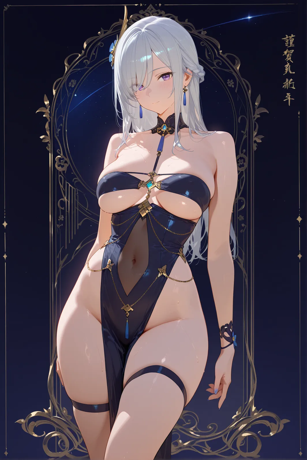 Uruchan-6500-v1.1, (RAW Photos:1.2), (Photorealistic), Beautiful detailed girl, Very detailed目と顔, Beautiful and beautiful eyes, Large file size, High resolution, Very detailed, Highest quality, [masterpiece:1.6], Awareness-raising, Very detailed, CG, finely, Highest quality, 8k wallpaper, Cinema Lighting, 1 girl, 18-year-old, Perfect figure, 【Small Tits、Light chest】、Nipples are exposed、Cute droopy eyes、Beautiful big eyes、[Legs spread in an M shape、Leg spread、Bent legs]Sweaty and wet、【sexual excitement:1.8】、(My whole body is wet)、There&#39;The light in my eyes、short hair、high school girl、(Japanese School Swimsuit、Navy blue one-piece swimsuit、Navy blue Japanese student swimsuit:1.3)、Pool、Dynamic pose、Huge Rim Figure,spread legs、Attractive thighs,[Shy expression、blushing cheeky eyes are watering]