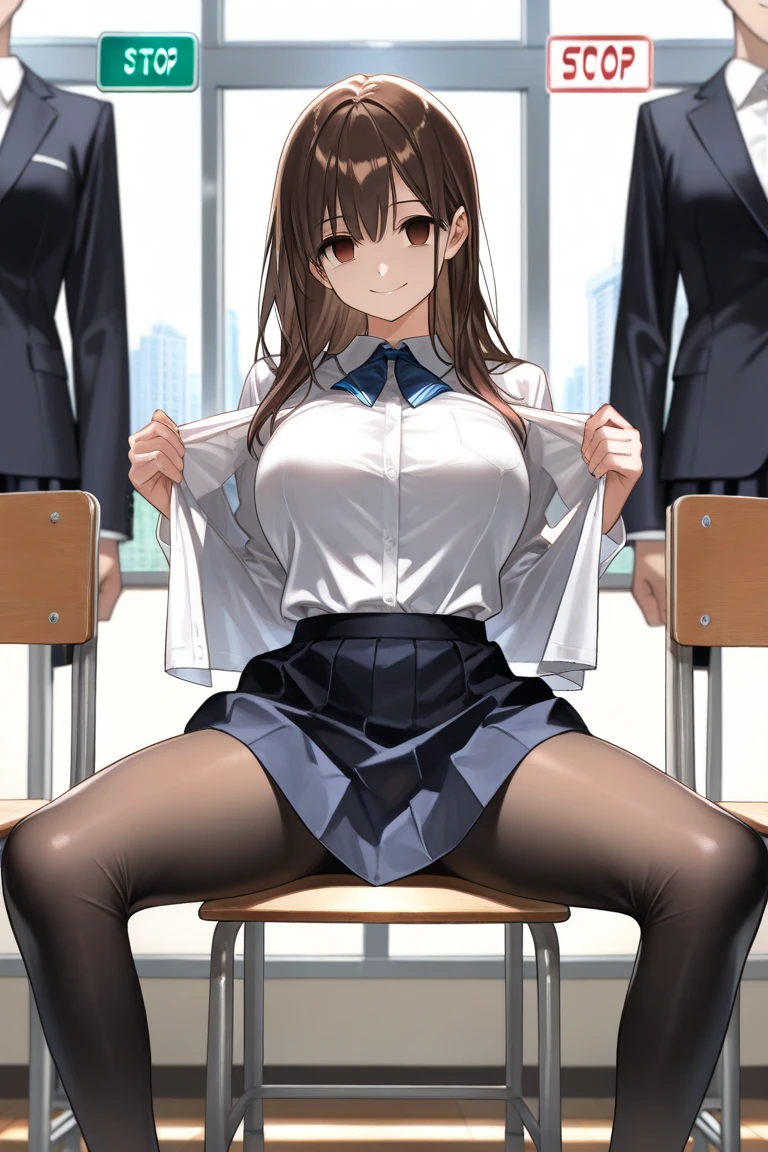 1 girl, amazing, girl, 30 years old, house wiife,pantyshot, long brown hair, office lady, Wearing a pink plaid vest, White short sleeved shirt, Gray pencil skirt, Wear stiletto heels, Necklace, earrings, Too big, Cute face, Smile, Blushing, Shyness, Glass wall, Ultra Detail, Realistic, Front view, Whole body, (((intricate bra)))earrings,　huge bust, Brown hair、ssmile、(Beautiful Large Breasts:1.3)、straight haired、Beautiful sister、skirt lift,open clothes,off button,(((intricate bra))),sexypose、wearing in [[white and gray check pattern]] Vest worn over white collared long-sleeved shirt:1.4), (gray vest with buttons:1.2), (Pink Theme:1.2), (blue ribbon ribbon:1.3), (Black theme:1.4), (Tight black pencil skirt:1.5), (Brown pantyhose), (high-heels:1.1),((office lady)),japanese office worker uniform,((office worker))(((id_card)))Office Suit,blush crotch seam feet foot focus (((brown _pantyhose,))skirt lift,　perfect legs, (sitting:0.7), show off nipple,cum on clothes, bukkake, breasts, nice body,(large breasts,)  (bukkake,)) breasts, nice body,(large breasts,)  (perfect anatomy, perfect body, perfect hands, perfect legs, (sitting:0.7),  (((nipples))), (((breast milk))), (((nsfw))), (((on office))), (noon),  (((cum))), (((cum dripping in pussy))), full body, (((cum on body))), (((both hands behind head))), ((partially submerged)), light particles, horny smile, (((shiny skin))), (((navel))), (thick thighs), (looking at viewer), (wet:1.3),office desk, office chair,Lulubre Unity 8K Wallpaper, Beautiful background, clearly, Best Quality, The highest resolution, Best aesthetic,extremely detailed CG unity 8k,very erotic pose, (((missionary position))), ((penis in vagina)), (((sex))), ((forceful sex)), (((insert penis into vagina:1.4))), (((sex, missionary position, vagina:1.3))), (hand with five fingers:0.6), (((sex, 1 boys))), ((lying)), spread legs

