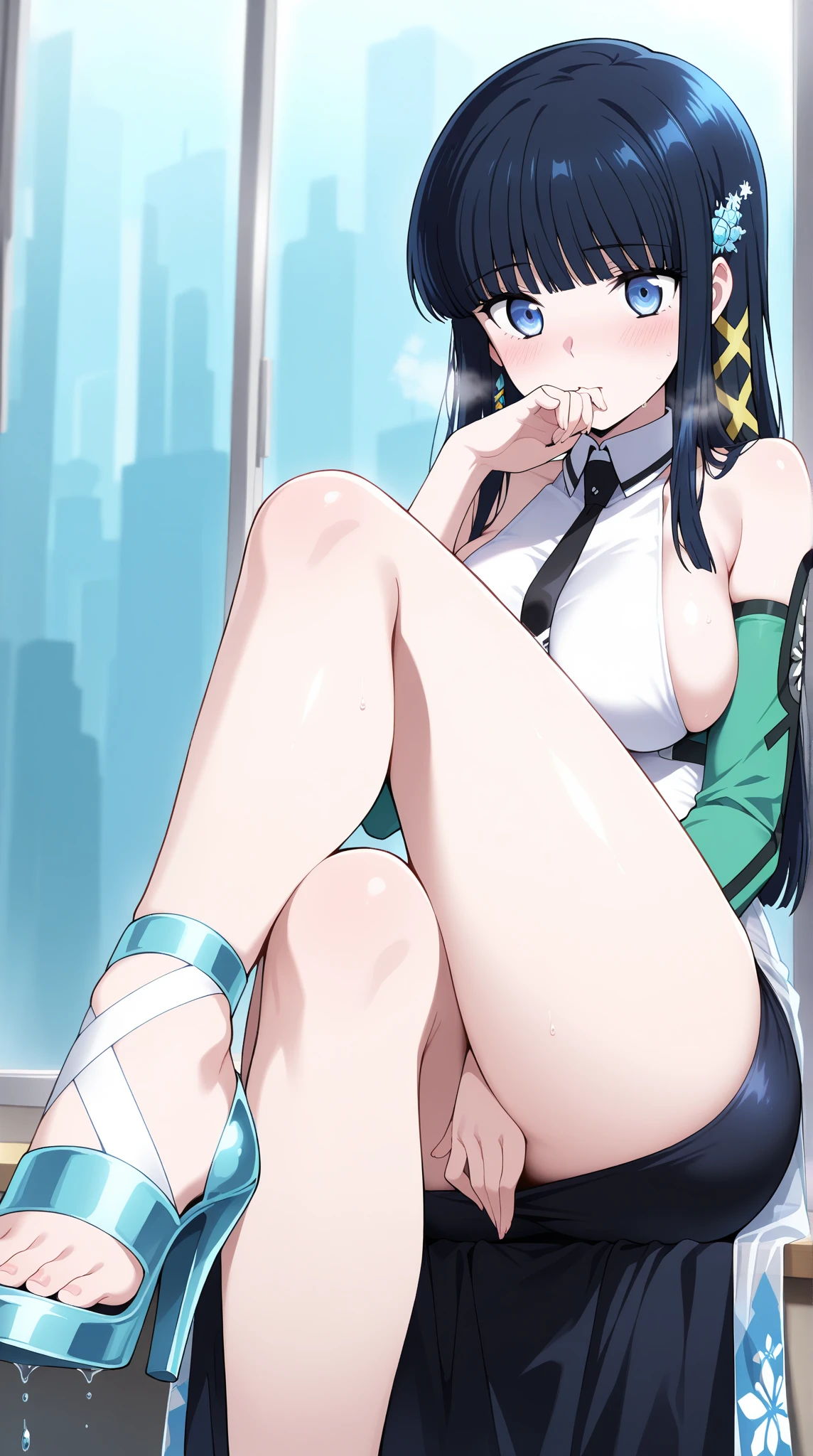 (erotic:1.4), open your legs just a little bit.