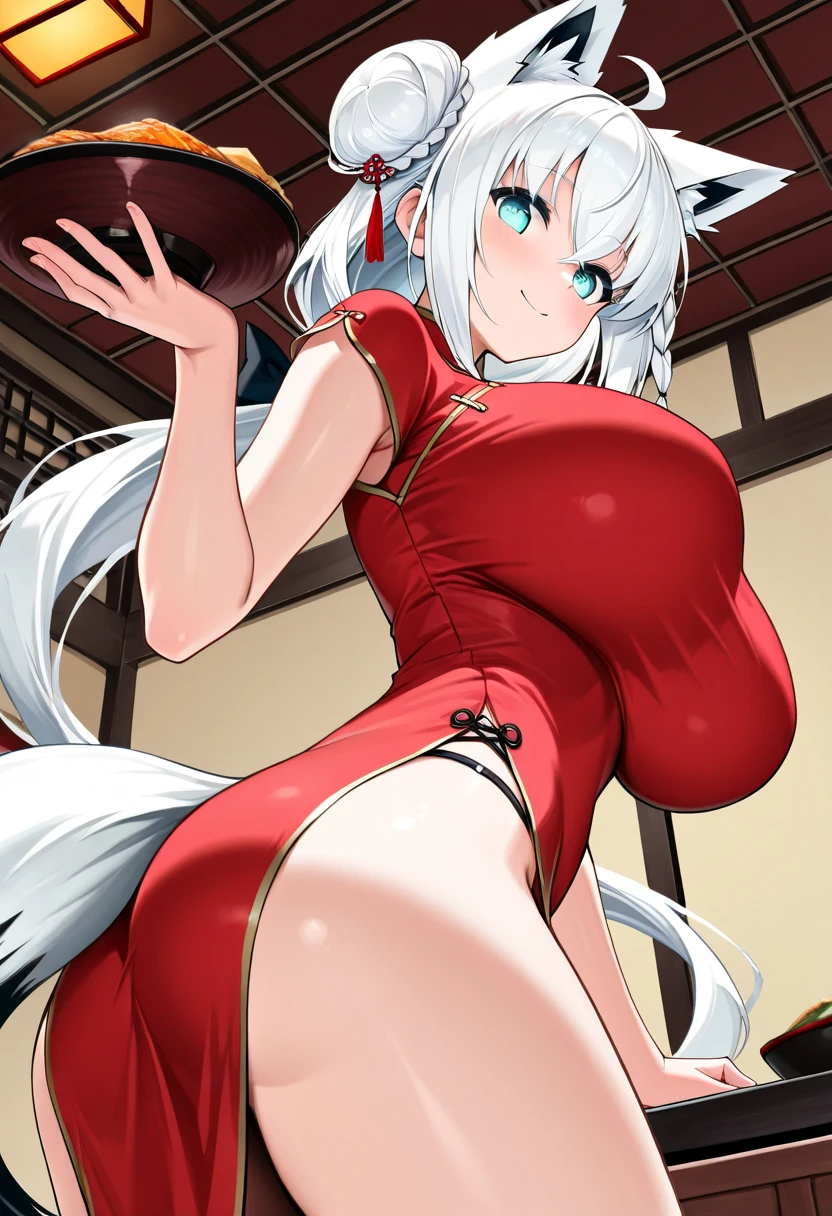 masterpiece, best quality, beautiful art, high resolution, well formed hands, body and fingers, 1 woman, solo, Sasara  Kusugawa, blonde, grown up,  cosplaying as Mai Shiranui , mai_shiranui_cosplay, adult, large and round breasted, cleavage full body picture , hair ribbon, gorgeous legs and, thighs, sexy Japanese clothes, hair ornament , sexy legs , hips and thighs,doing exercise, warming up, working out, sexy and captivating training, smiling joyfully and happily , looking at the viewer, panties peek, sweating , bouncing breasts, t back thong, training montage session, beach environment   