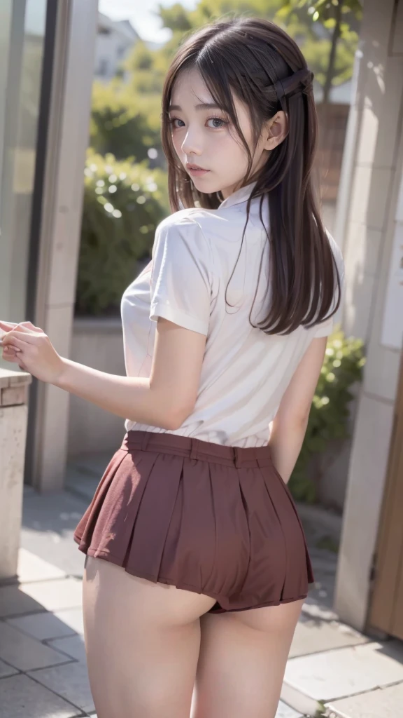 (fleshy buttocks:1.3),(fleshy-chested ass:1.3), (big hip:1.3),(sexy panties:1.3),(white panties:1.2),(realistic silk panties:1.3),(double eyelids:1.3),(long eyelashes:1.3),(white panties:1.3),(Looking at viewer:1.3),(big smile:1.2)32K, masterpiece, Raw photo, Best Quality, Photorealistic, Highly detailed CG Unity 32K wallpaper,(Extremely beautiful face, Beautiful lips, Beautiful eyes), intricate detailed face, ((Ultra detailed skin)) 1girl in, Cutest Pretty Japanese girl, Super Idol, 1 girl,(Happy smile), Clear eyes, (pale skin), (Big eyes:1.2), (Brown hairs), thick thighs, ,balanced elegant face, drooping eyes