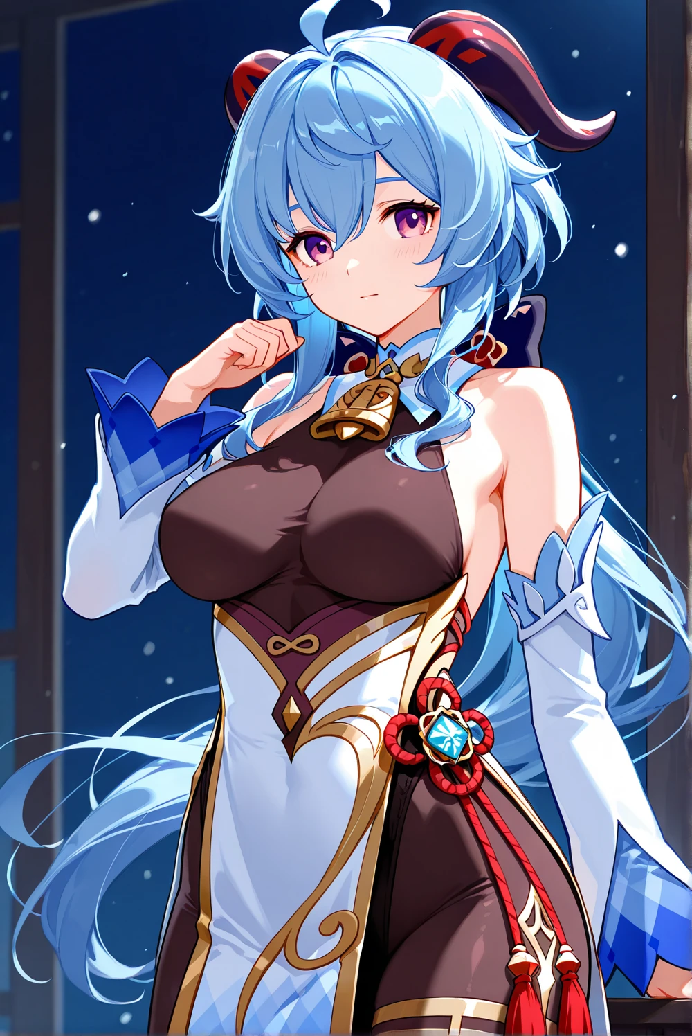 (masterpiece)、(highest quality)、((Super detailed))、(super delicate)、naughty chinese princess、Pastel colors hair、beautiful breasts、gorgeous castle、Fantastic starry sky、Rainbow Ring