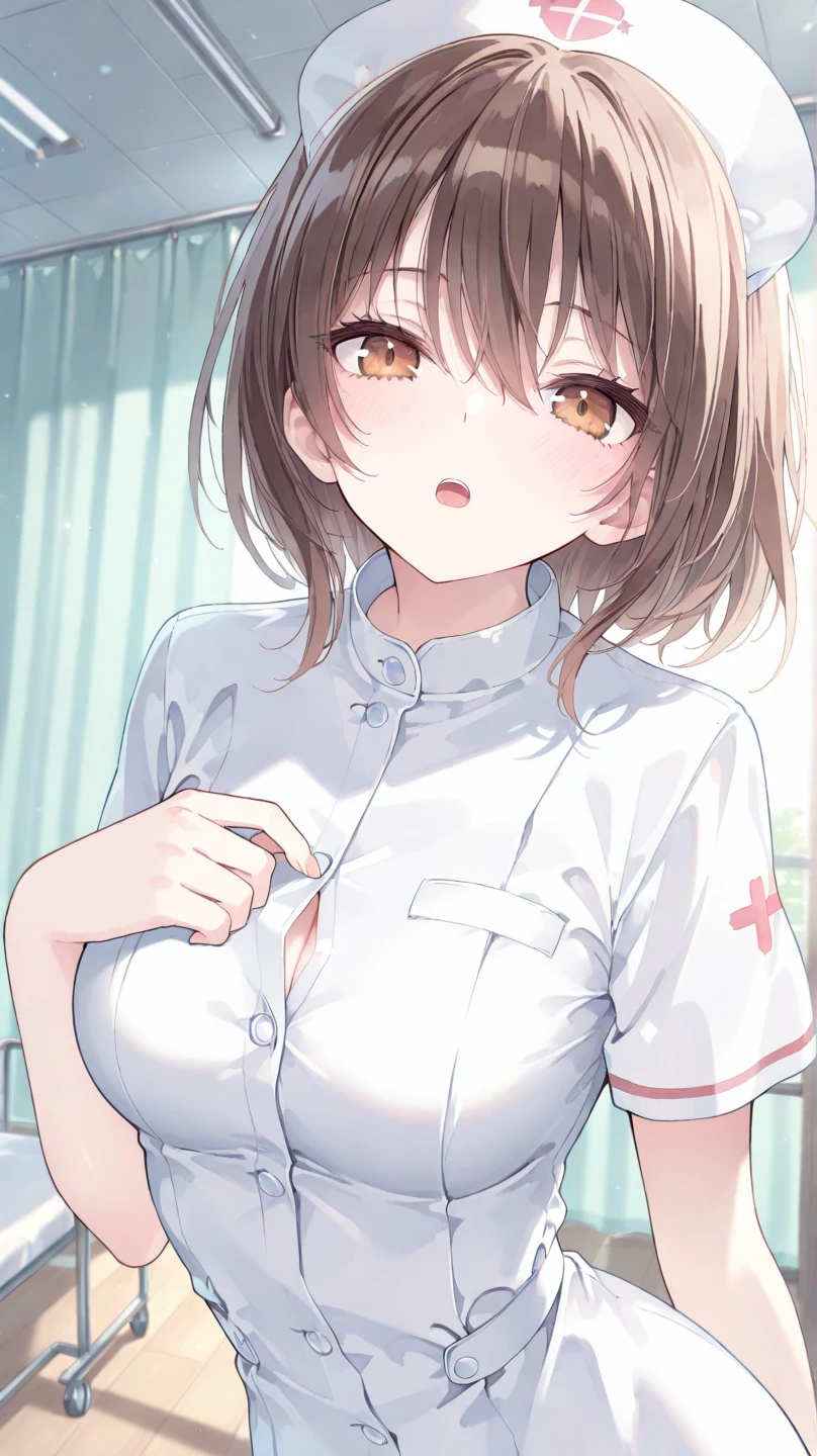(perfect hands),(1 girl), brown bob hair,Little,messy hair, ,(orgasm face),, masterpiece, highest quality, ultra high resolution, 8k, professional lighting, photon mapping, ,(hospital bed:1.5),low saturation,Front view, full length, realistic background, shallow depth of field, perfect anatomy,,((cute:1.4)),(10 years old:1.8)、(nurse uniform:1.2),,nude,closed my eyes, orgasm face, blush, arched back, (vagina peniale), (maleの上にまたがって座る), (girl on top), , (rodeo), hetero,下の白い肌のmale, (激しいsex:1.7), (cum out:1.2), NSFW, small breasts, (Sweat:1.2), ((sex:1.4)), ((pen:1.5)),((maleの足:1.4)),((moving line:1.4)),(nipple:1.5),(orgasm face:1.8),, (throw:1.5),((女の子とmale:1.8)),(close-up:1.5)