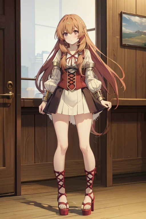 Raphtalia in lace-up high heels, sexy, Open toe gladiator with platform