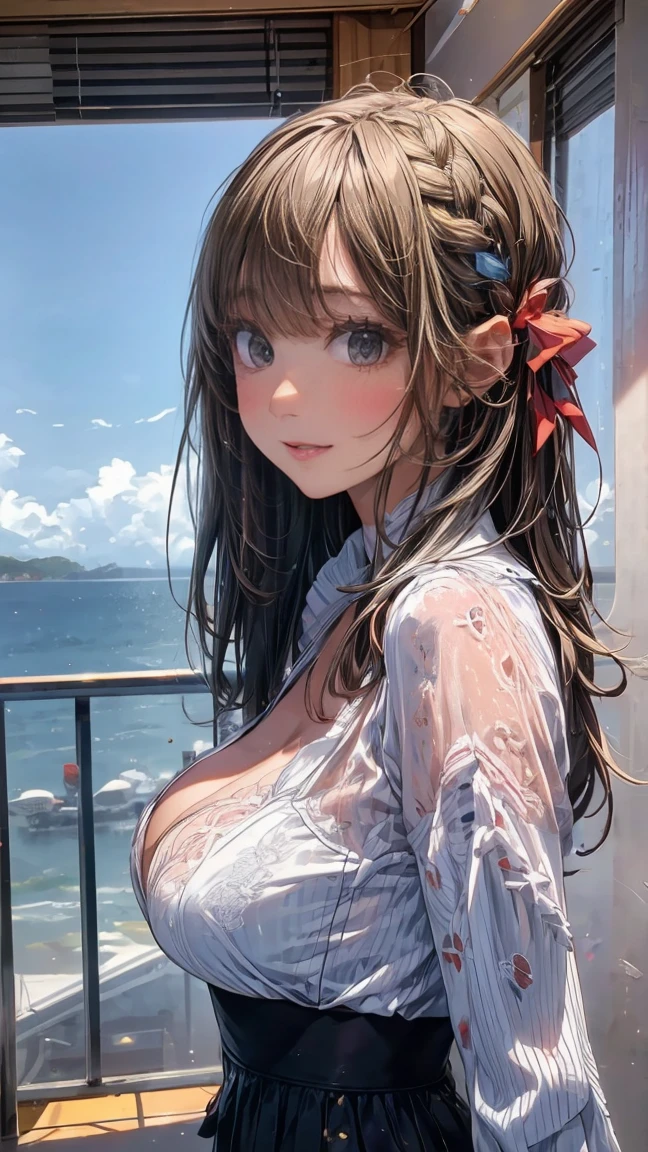 masterpiece,ultra realistic,32k,extremely detailed CG unity 8k wallpaper, best quality, (loose fitting Dark red Off-the-shoulder dress ), hands pulling low ,((winter day )), Beachy waves with a side part ,eardrop,lady ,necklace,sexy,breast, cleavage, spilling out, (breasts out), visible underwear, ((wet clothes)), wet skin, wet hair, rainy day, soaked, drenched