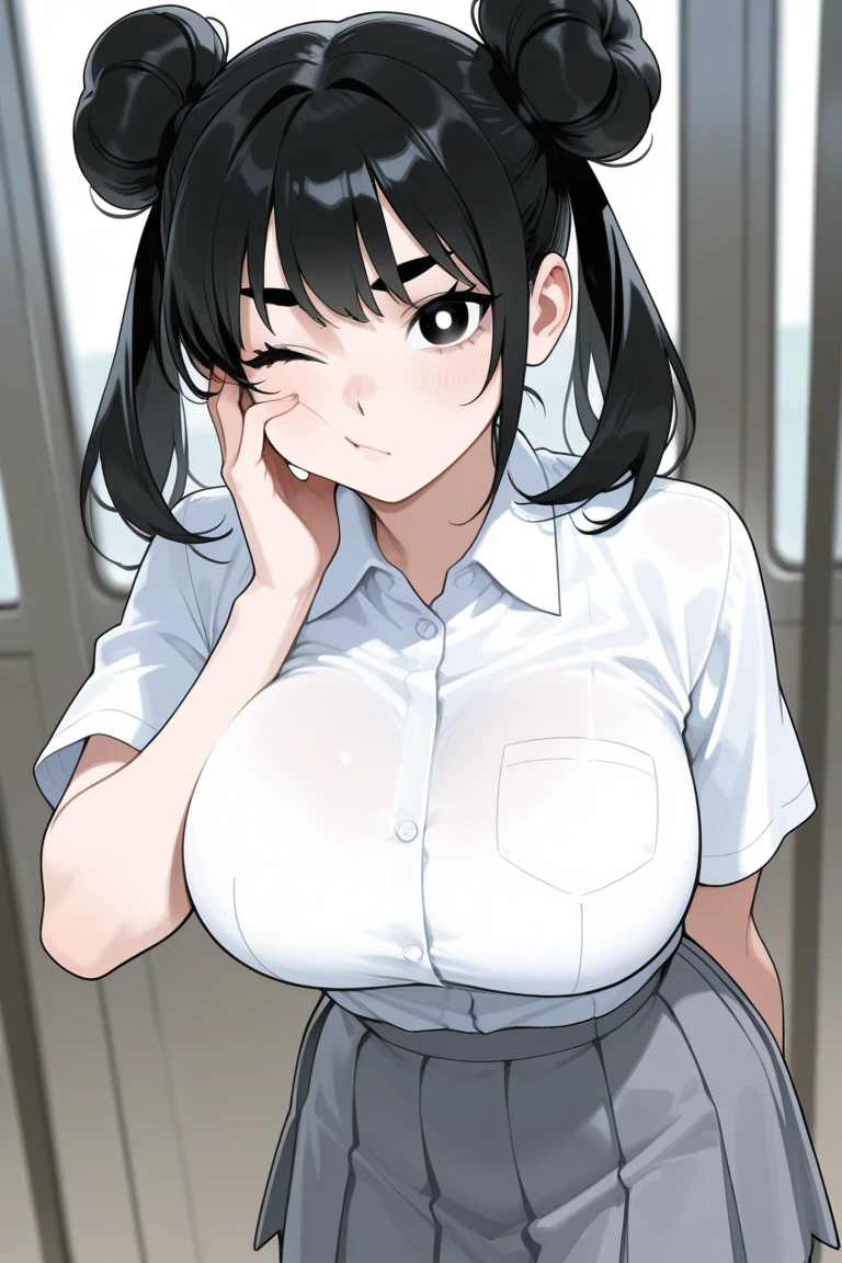 Girl and faceless man, Man with girl's waist, Back, View from above, very long and massive chest,,,,, cleavage, ((Trembling girl , Vulgarity:1.4)), Disturbed clothing、Tall uncle puts his hand on the girl's shoulder、Sending off、In front of the entrance of the apartment building、In front of the door、Girl waving
Ridiculous solution, Ultra-detailed, Best Quality, Cute illustration,