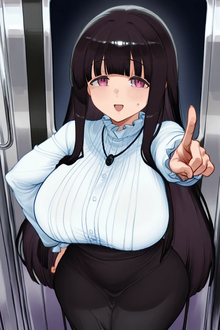 (A work depicting a scene from a manga for adults), (Handwriting), (Simple line drawing), ((Manga style line drawing background)), ((Minimize clothing details)), (Only five colors are used), ((housewife, Round face, Realistic sized eyes, Droopy eyes, blush, Sweat, A shy smile, Side to bottom angle)), Spread your legs, Lift your legs, ((He hit his crotch on the pipe of a masturbation machine installed on the ground.。.)), Enjoy the ecstasy, on the road, skirt, apron, The swelling of the areola is visible even through clothing, (pubic hair, Above the knee panties, Swollen nipples), A deserted corner of the park, ((Plastic bag with groceries)), Put your hair up, 