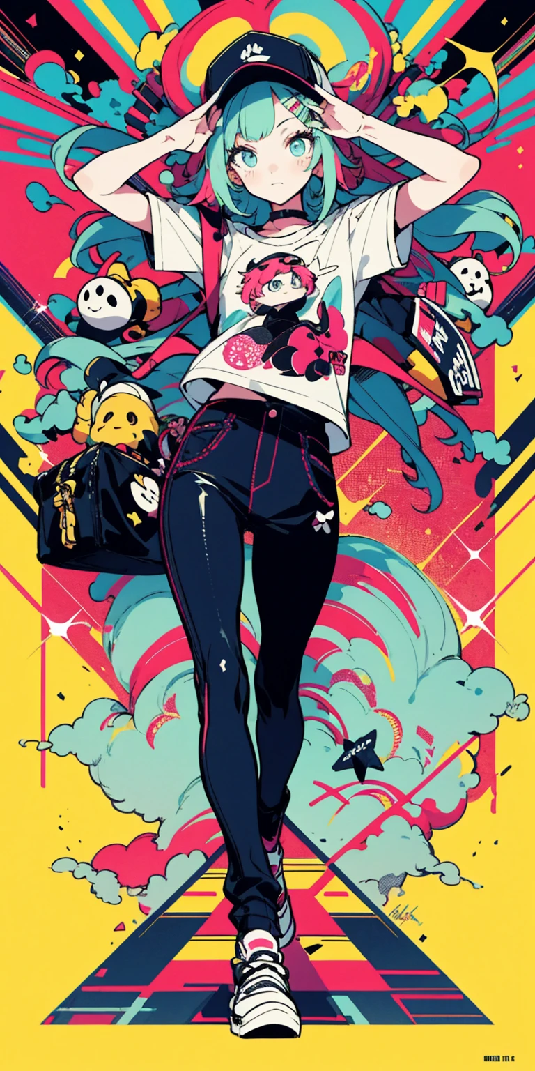 Highest quality, Highest quality, High quality illustrations, masterpiece, Ultra-high resolution, Detailed Background, room, Absurd, Perfect Anatomy, performance, Good lighting, Shadows in the movies(kemono, Furry PersonifiCation), Cat, Rubber Suit, latex, neon, neonライト, neonカラー, Bodysuits, Cyber Suit, cyber punk, Orange Rubber Hoodie, Drinking canned coffee, Earrings, Tattoo, Dynamic Angle