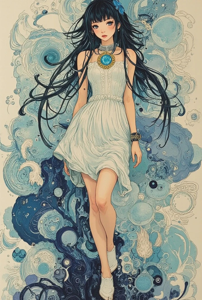 <lora:Cthulhu:0.7>,niuqu,solo,(1girl:1.1),octopus,full moon,side light,<lora:æµ·éæµ©æ¼ Umino_Hiromaku:1>,umino,minimalism,<lora:add_detail:1>,