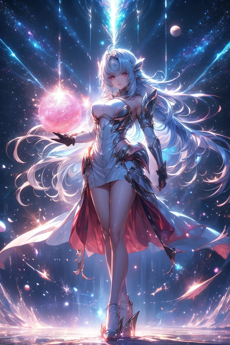 (8k,RAW photo,best quality, masterpiece:1.2),physically-based rendering,tyndall effect,surface reflection,looking at viewer,face focus,
(1girl:1.1),full body,solo,large wings,scientific discoveries,pastel colors,scifi,space,moon,planet,
rainbow-candy,style-swirlmagic,
<lora:universe:0.3>,<lora:ColorLight:0.5>,