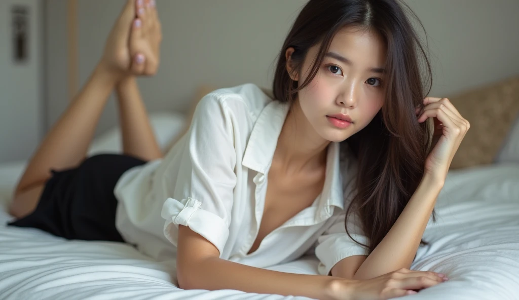 highest quality, epic realistic, ((portrait:1.5)),(background: white) high contrast ,glorious picture, lowest lux, lighting face, she's comfortable, wearing nothing, looks incredible, (8k, Raw photo, Highest quality),(epic realistic:1.5), a woman, face,(detailed eyes:0.8),(looking at the camera:1.4), (Highest quality), ( high contrast, deep shadows),Intricate details,cinematic,((skin:1.4)), (long dark hair:1.3), long hair, messy ,(Hdr:1.5),Detailed, colors, Superior quality, Masterpiece, Raw Photo (20-year-old, looking at viewer), beautiful, (wearing nothing), perfect, natural, perfect composition, portrait, perfect face, smiling expression, Captivating eyes, Bright details, Tight lips, (High Skin Detail),, (blue tint: 0.6), (sale: 0.8), (bloody: 0.7), Key lighting , (backlight: 0.5), Medium depth of field, Canon 5d, 50mm lens, f/4 apertures, (Ultra-detailed, Complex detail), sharp focus, soft colors, 8k, Absurd, 80mm, white background, photography, smiling, pinay, filipina, large boobs, white background, wearing nothing, nudist