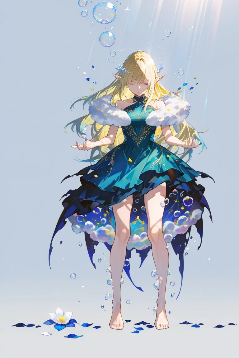 score_9, score_8_up, score_7_up, score_6_up, source_anime, <lora:water_dress_v0.2-pony:1>
1girl, blonde hair, long hair, liquid dress,
blue eyes, smile,