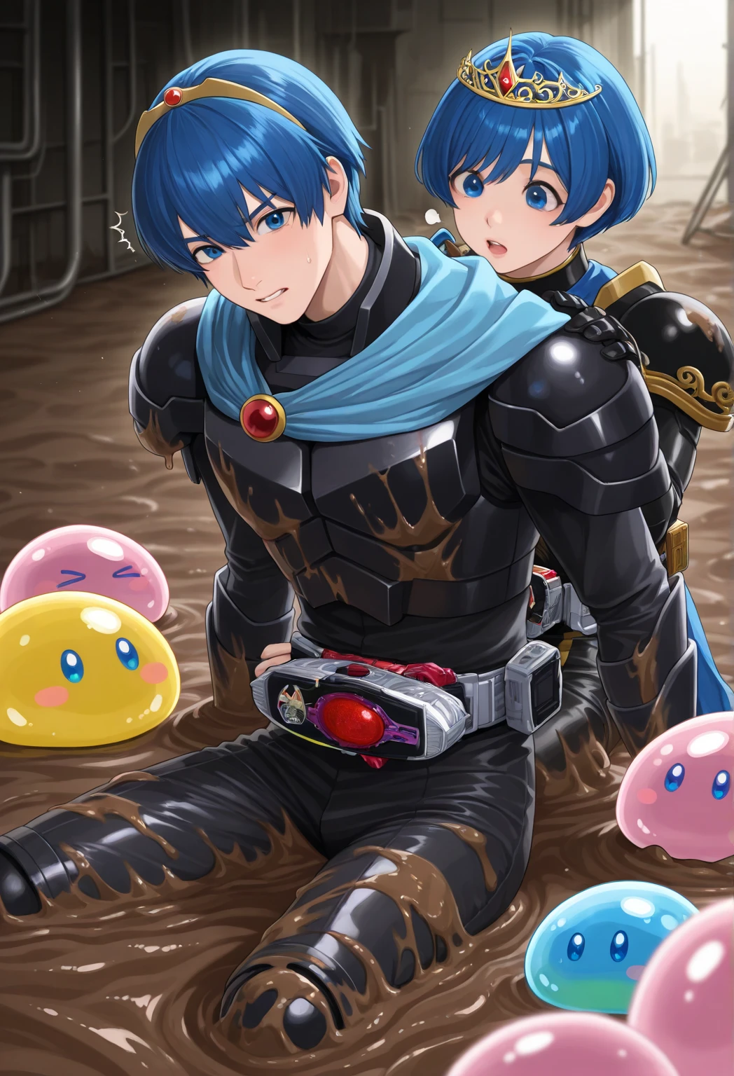 Erect penis,Open your mouth wide,Drooling,Sweaty,Bodybuilding,Six Pack,Make muscles bigger,(Huge erect penis:1.8),(Six Pack:1.6),A painful and writhing expression,11-year-old boy,Perfect Face,lean back,Orgy,Hero Suit,Detonation,My Hero Academia style,h1r0h4m4d4 having anal sex with megaman,Animal Ears,More muscles,Big pectoral muscles,Big hump,Expression drowning in pleasure,One penis,The penis is as big as your arm,Devilish body,Succubus,vulgarity