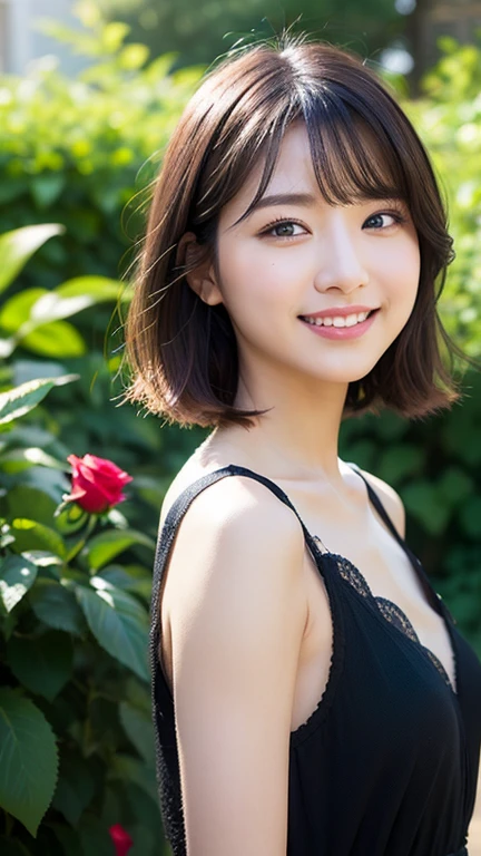 masterpiece、super high quality、crystal clear、RAW UHD format、18-year-old princess、Photo of a beautiful girl fighting evil、（(Beautiful body forged through training、sports girl)）、healthy beautiful girl、(Tired smile、sleepy eyes)、droopy eyes、high resolution glowing eyes、(((perfect ???????)))、(Gravure photography)、crystal clear、clear、shallow depth of field、cute face、blurred background、Small pores in the skin、oily skin、complicated eyes、fine skin、((Berry short hair、brown hair))、(((short hair、messy hair、messy hairstyle)))、(((no makeup、Face and chest covered in semen and sticky liquid..)))、(((sweaty skin、Sperm in the skin)))、(((Adult video heroine ninja high school girl)))、cute smile、A special smile、 photo realistic:1.4), (hyper realistic:1.4), (realistic:1.3), (smoother lighting:1.05), (Improve the quality of movie lighting:0.9), 32k, 1 girl,20 year old girl, realistic lighting, Backlight, light shines on your face, ray tracing, (bright light:1.2), (Improvement of quality:1.4), (Highest quality realistic textured skin:1.4), fine eyes, detailed face, high quality eyes,fine skin texture (smile)、(very short hair、Berry short hair), (Enhances the mood of your body line:1.1), (Enhances the beauty of skin texture:1.1) (very small breasts、very small areola、small nipples)、sweaty skin、、、(((garter belt、garter ring、garter stockings bright flowers々surrounded by 、A lot of beautiful flowers、surrounded by flowers、The background is all flowers、Colorful beautiful flowers surrounded by a floral background for an indoor  atmosphere。)))、