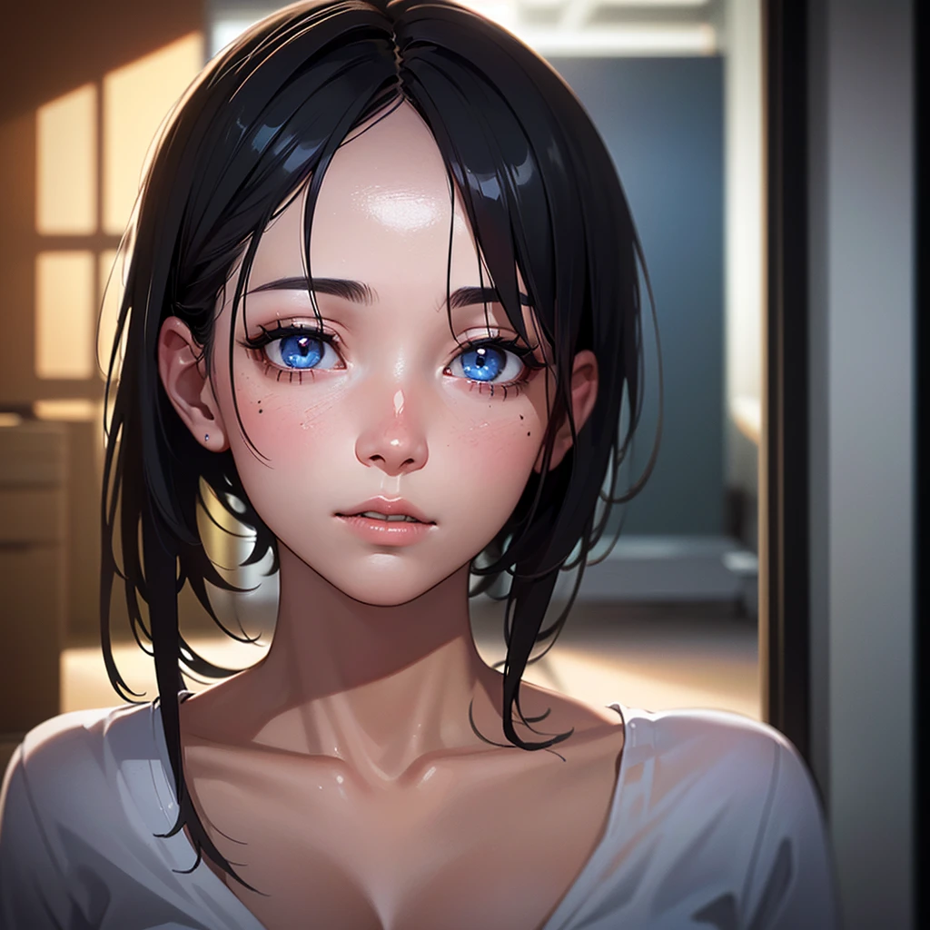 Best quality, Masterpiece, 超高分辨率, (Photorealistic:1.4), RAW photo, 1 girl（Police）,SOLO， Crying:1.4，teary:2.0，Face focus:1.7，Avatar photo