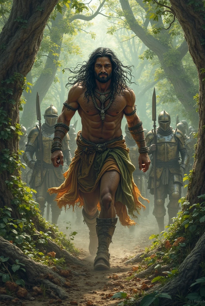 hanumaan, jo raam ke anany bhakt aur sevak hain, seeta kee khoj ke lie lanka pahunchate hain. lanka mein pravesh karane ke baad, hanumaan anekon raakshason aur suraksha vyavastha ko chakama dete hue ashok vaatika pahunchate hain, jahaan seeta ko rakha gaya tha.