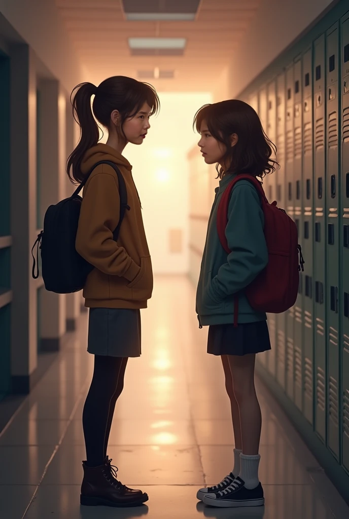 The most beautiful girl in school confesses to the most plain girl in school