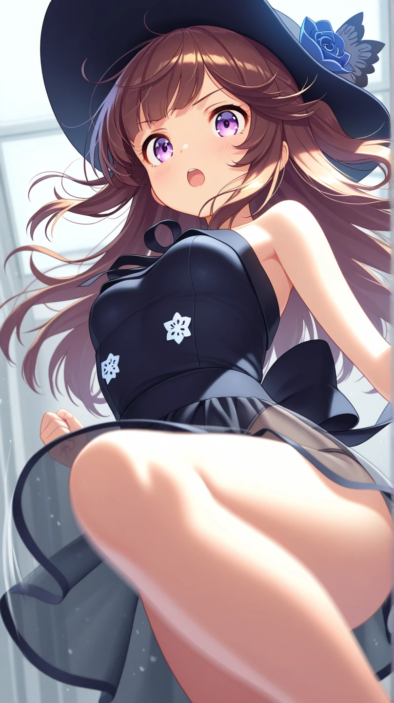 (masutepiece, Best Quality, extremely details CG, Beautiful detailed eyes, Ultra-detailed, hight resolution, Intricate details:1.3), 8K Wallpaper, (elaborate features:1.2), (1girl in, Solo:1.3),
(lifelike textures:1.4), Cute, (Vibrant colors, Dynamic lighting:1.2), (High contrast:0.9), the panorama,
(Delicate strokes:1.3), (Lustrous skin:1.1),
PAW Pose, Halftone background, (chies:1.5), Hand Focus, (POV:1.3),
(Wavy Hair, Brown hair:1.3), (tiny chest:1.3),
maid, (Miniskirt:1.3), Dress Tug,
(pantyhose, Legwear removed:1.1),
( Lace-trimmed bra:1.0), ( Through-and-blue bra:1.0),
(Happy smile:1.1), Confident expression,
(White eyes, Looking back:1.4),
(Open collar:0.7), (Untied:1.0),
clothed sex, Mutual masturbation, (cum on facial:1.0),
(:1.3), (NSFW:1.15),