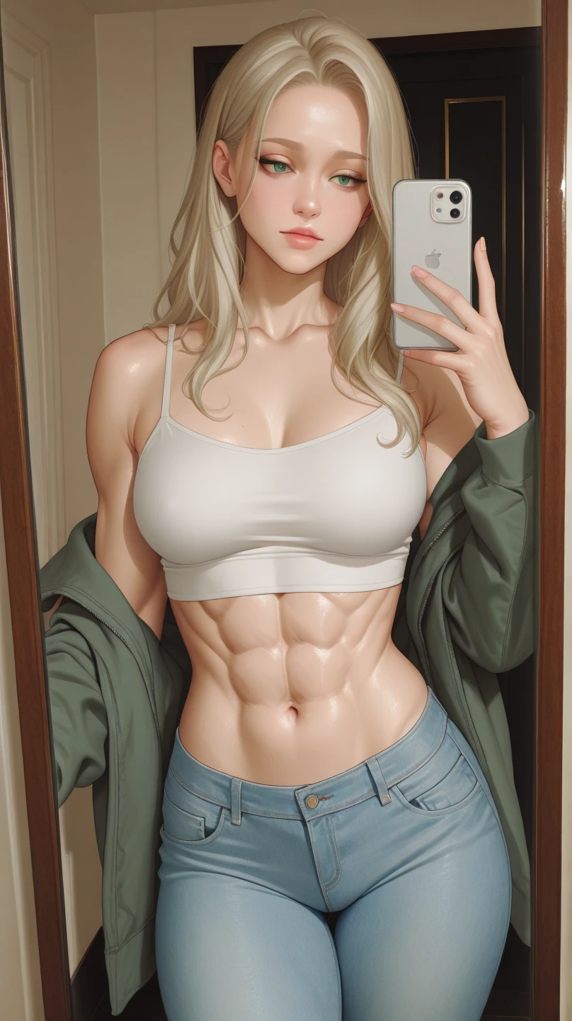 A woman, (the Brazilian actress Carolina Dieckmann), (small breasts:1,4), 25 years, (((sexy, lascivious)))), masterpiece:1,5, realism:1,5, photo raw, HDR, 8k, best quality, best lights and shadows, skirt jeans tight, sleeveless flannel shirt, doing a strip show, ((slim body:1,5))