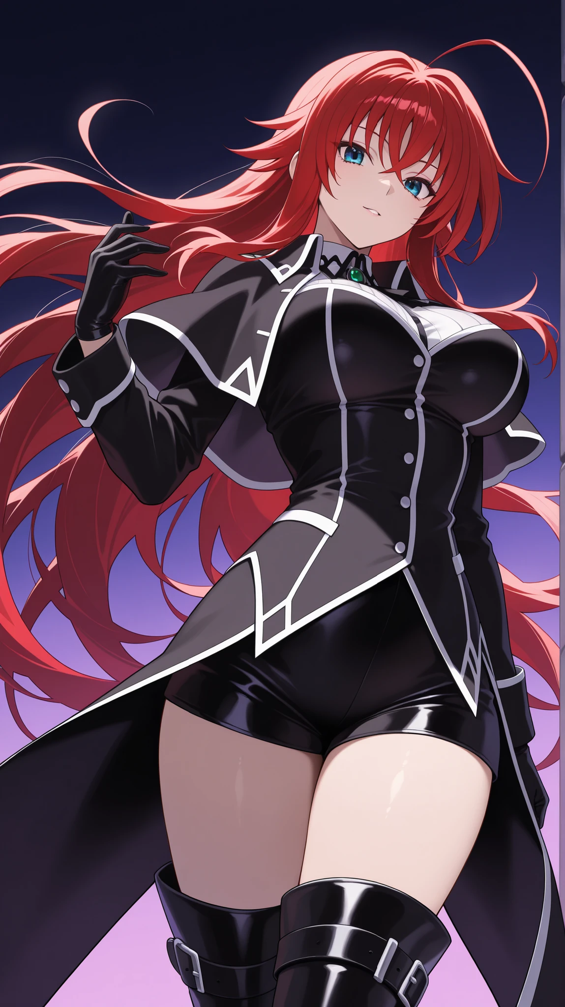 silk crop dress, silk panties, laced back, ,Rias_Gremory, black ribbon,