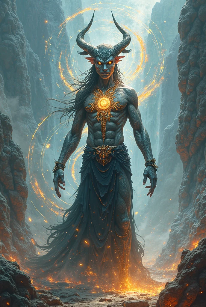 a creature with a fire ball in hand