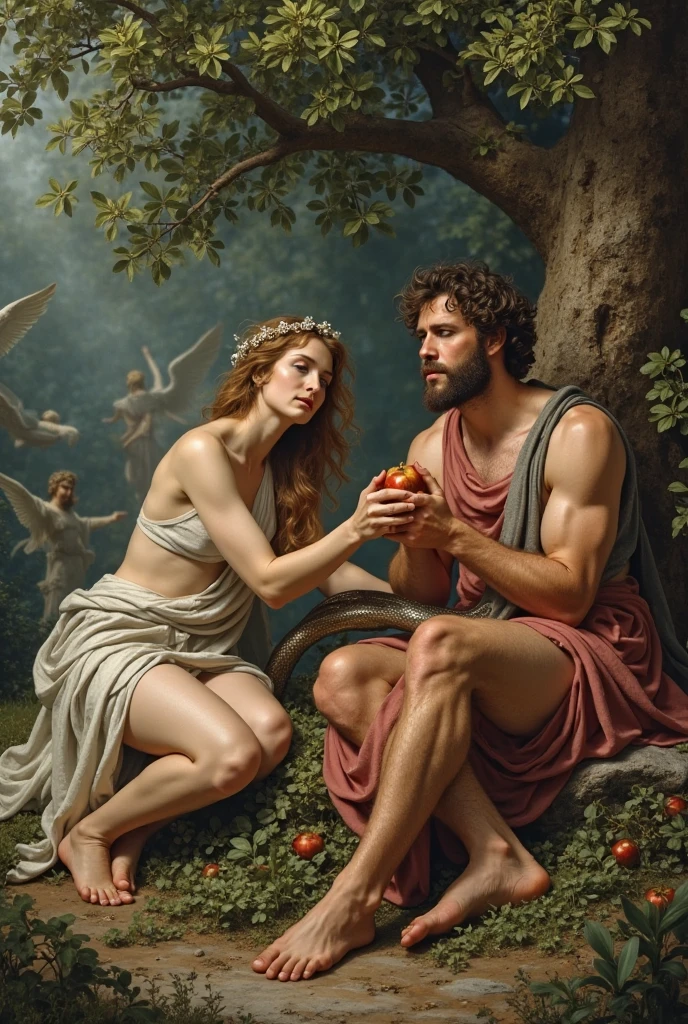 Romulus and Remus being discovered by the she-wolf: Romulus and Remus, twin infants, 753 B.C., wrapped in simple cloth, by the Tiber River, being nursed by a she-wolf, lush riverbank with ancient vegetation, close-up shot, hyper-realistic, photo realism, cinematography --ar9:16