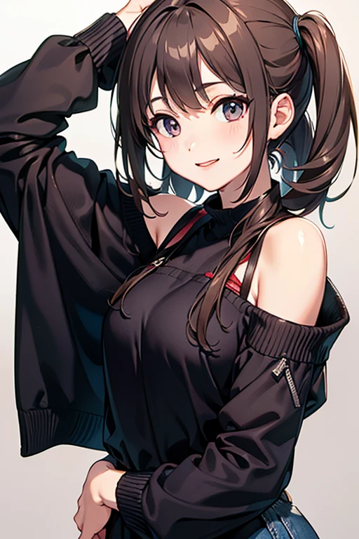 girl、、Off the shoulder、Clothes falling apart、masturbation behavior、Pussy、sexual excitement、Red face、Sigh、Close your eyes
