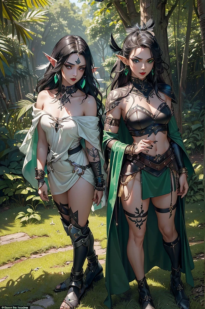 (best quality,4k,8k,highres,masterpiece:1.2), ultra-detailed, realistic, naked sexy elf woman with long black hair, mischievous smile, lifted up skirt, detailed crotch, detailed vulva, detailed pussy, squatting down, spread pussy lips, peeing, sexy, peeing in public, playful, amber eyes, pee leaking from pussy