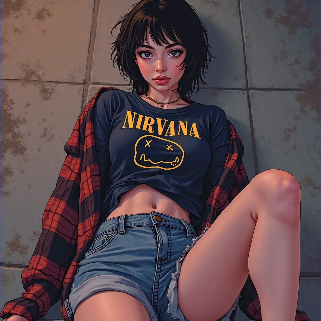 a close up of a person with blood on their face, manga cover, neon pink, mysterious black slime, 🎀 🪓 🧚, by Xiao Yuncong, tiktok, horrified expression, glitchpunk