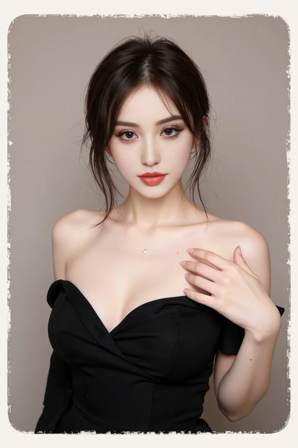 (8k, RAW photos, best quality, tmasterpiece:2), (realistic, photograph realistic:2), (masterpiece, best quality, High detail, Best image quality, super detailed, high resolution, Very detailed, Best quality, Extreme detail description, hyperdetailed painting), (An extremely delicate and beautiful work), ((posing)), ((1 girl)), Beautiful detailed girl, Very detailed eyes and face, Beautiful detailed eyes, Masterpiece, fair skin, noble beauty, very detailed facial, detailed skin structure, perfect anatomy, ((perfect body)), Beautiful detailed whole body, delicate face, fine collar bone, lovely lips, Behind the softness, ((large butt)), ((slim waist)), ((big breasts)), ((cleavage)), big breasts beautiful, big breasts enchanting, ((smile)), (soulful eyes, glowing eyes, beautiful and clear eyes), (dark Purple bangs hair), (Enchanted expression), (seductive look), (charming), ((An extremely detailed and elegant lace bikini, black ribbon coat)), head gear, highly detailed, curled hair, delicate hair clip, Delicate earrings, ((view beach)), ((the night)), physically-based rendering, (((the body from the thighs up))), (overlooking at viewer)