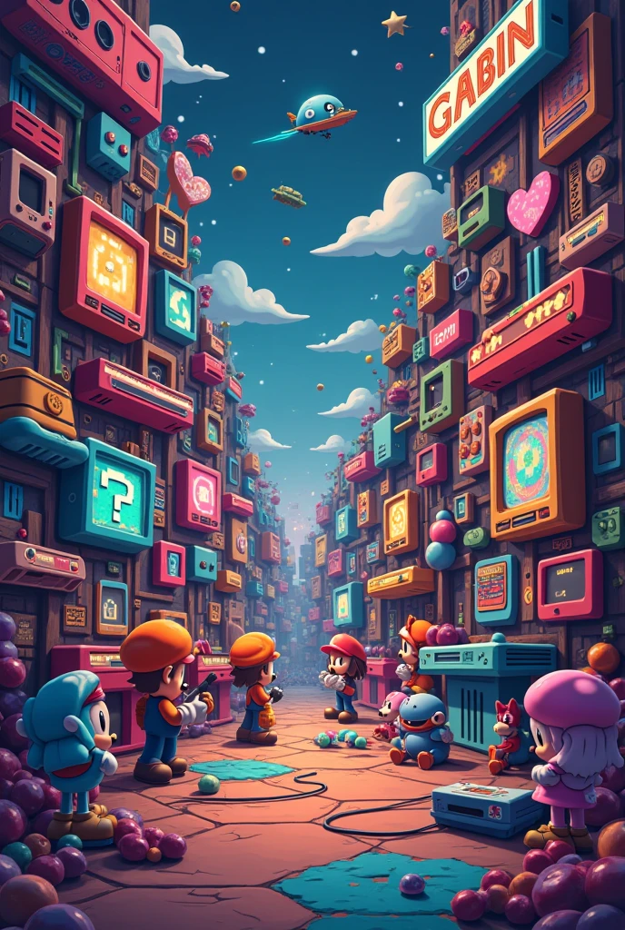 Custom Console Background Create a background referring to various consoles and retro games ...