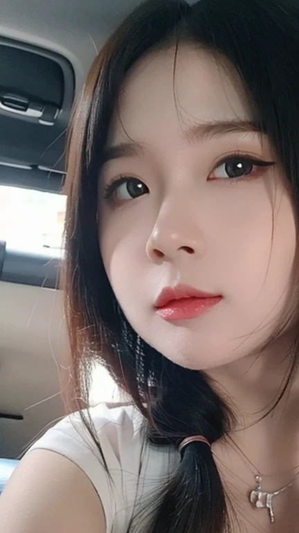 8K, Best Quality, Masterpiece, Ultra High Resolution, (Realism: 1.4), Original Photo, (Realistic Skin Texture: 1.3), (Film Grain: 1.3), (Selfie Angle)