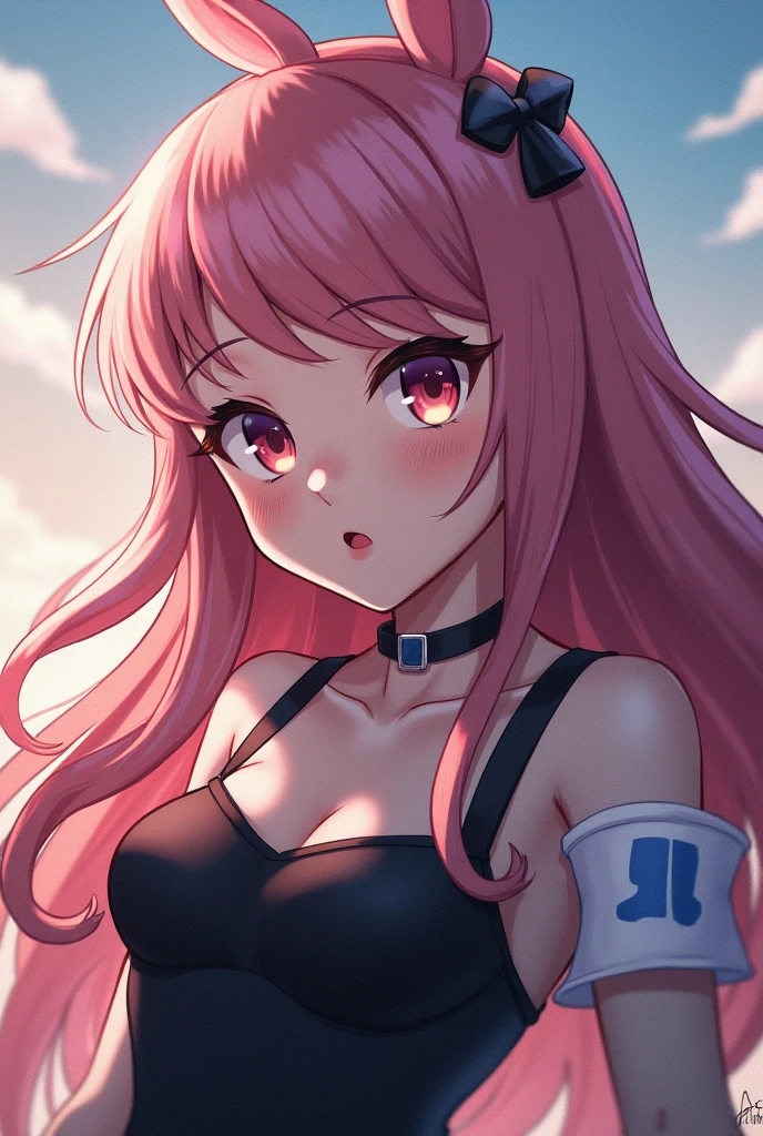 score_9, score_8_up, score_7_up, score_6_up, score_5_up, score_4_up, anime, (photo_(medium):1.0), 1girl, lightning, in a surreal landscape, unbuttoned, orange eyes, ponytail, pink hair, cyberpunk, japanese clothes
