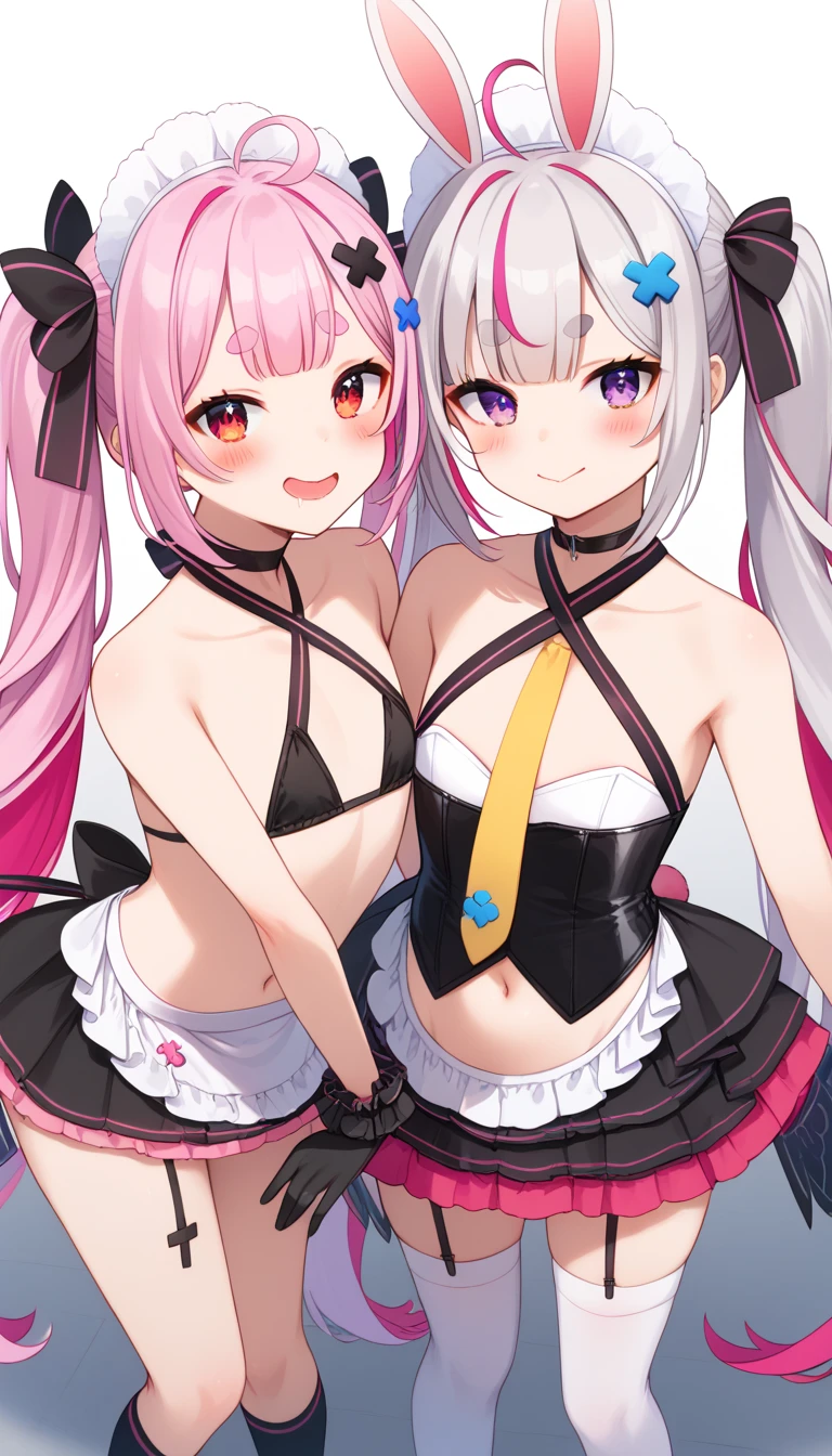 (8k, 最high quality)、Ultra-high resolution、Adorable、最high quality, beautiful, Absurd beauty,((Two Girls, twins)), Open your eyes, Healthy Skin, 14 years old, (cryin) ,Cute Characters, Most detailed, high quality、(missionary, vaginale, ass pov, sex, nsfw)、nose blush、steam、Shiny Hair、非常に細かくてbeautiful明るい目、be scared、非常に精細でクリアでbeautiful顔, Being stripped of clothes、Slender body、Awards, Anatomically correct、((Scared))、Natural neck position、Dark Places