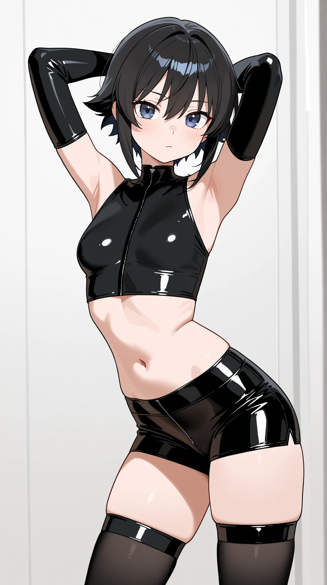 photore (Shiny skin:1.2), (Oil skin:1.1), (RAW photo:1.2), (Photorealistic:1.4), (Kpop idol), (Shiny skin:1.2), (cheer leader), (Bob cut), Jumps