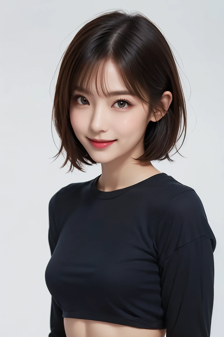 dressed, (photo realistic:1.4), (hyper realistic:1.4), (realistic:1.3),
(smoother lighting:1.05), (increase cinematic lighting quality:0.9), 32K,
1girl,20yo girl, realistic lighting, backlighting, light on face, ray trace, (brightening light:1.2), (Increase quality:1.4),
(best quality real texture skin:1.4), finely detailed eyes, finely detailed face,
(tired and sleepy and joy:0), (laugh:1.4), face closeup, t-shirts,
(Increase body line mood:1.1), (Increase skin texture beauty:1.1)