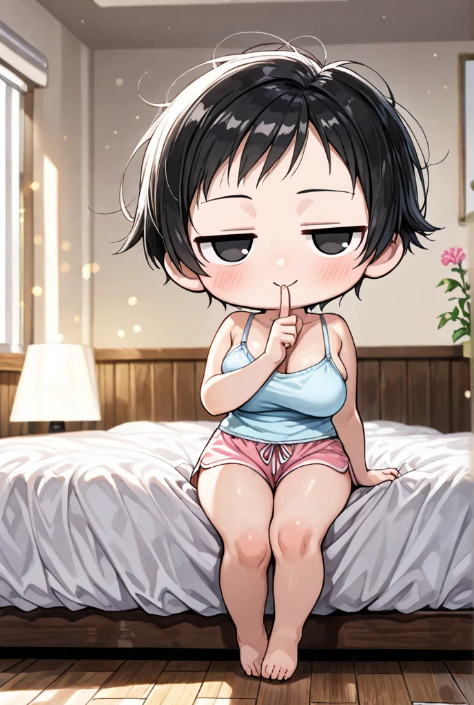 Absolute Resolution, super high quality, Very detailed、masterpiece、Official Art、1 beautiful girl、a bit、(((Baby Face、Baby Face、Baby Face、Full body photo、tongue、long tongue、sticking out the tongue、Show inside of mouth、Open your mouth wide and show me your throat)))、blush、Sleep on your back、short hair、White bra
