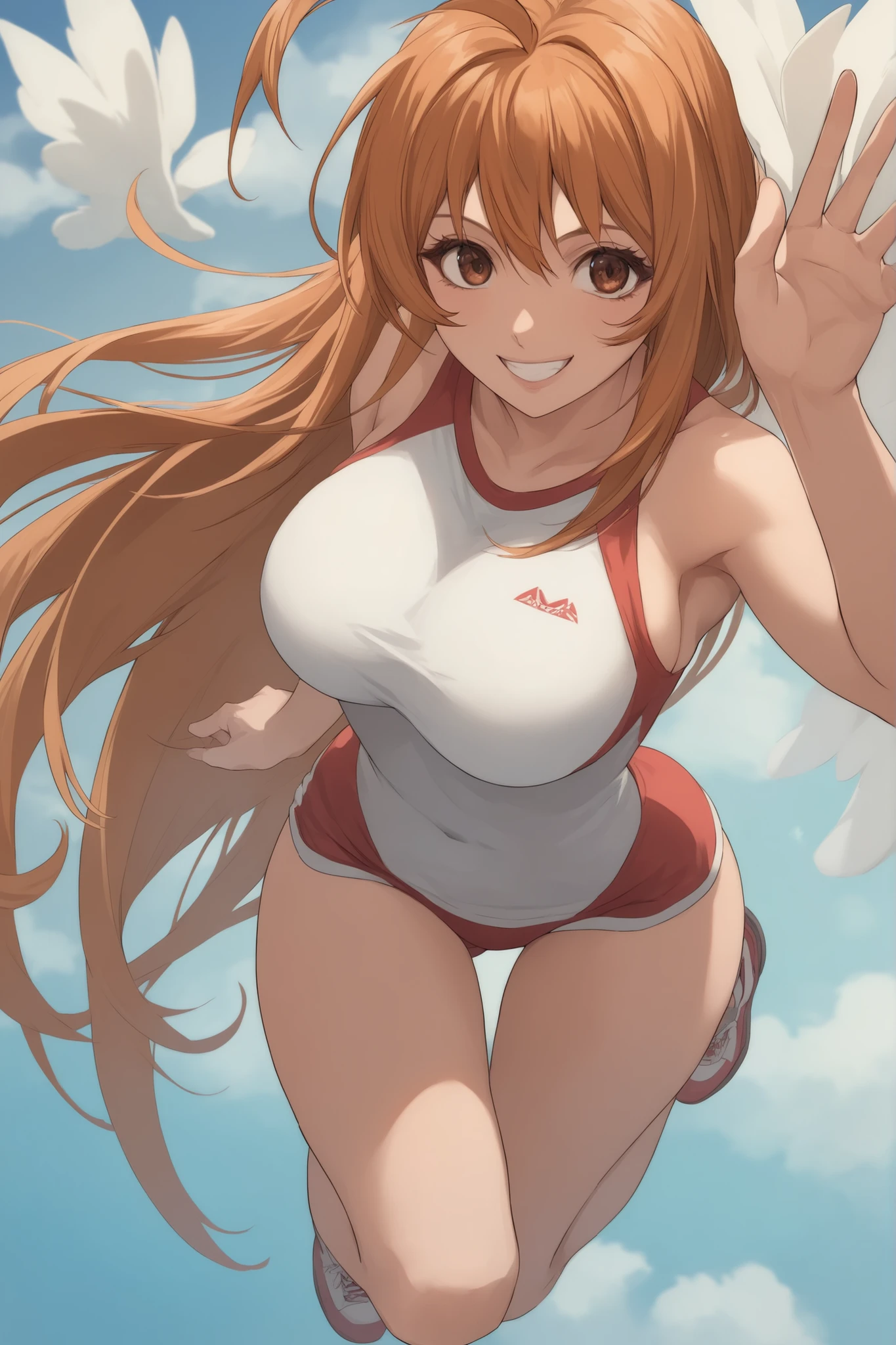 ram invader、Detailed chest、Open your mouth wide and stick out your tongue、Drooling、Anime Penis、(Tiger print cheerleader:1.2)、Leg High Kick、(White panties:1.4)、Mast Piece、Highest quality、Open your mouth、teeth、超Detailed chest、Yellow Eyes、Cute eyes、Detailed face、pretty girl、Large Breasts、Red face、(Wet:1.2)、Generally small breasts、The areola is flashing、(Where the panties are visible:1.5)、(Beautiful breasts:1.2)、(There is a bright light source:1.2)、(Open your clothes and reveal your heart-shaped pupils:1.5)