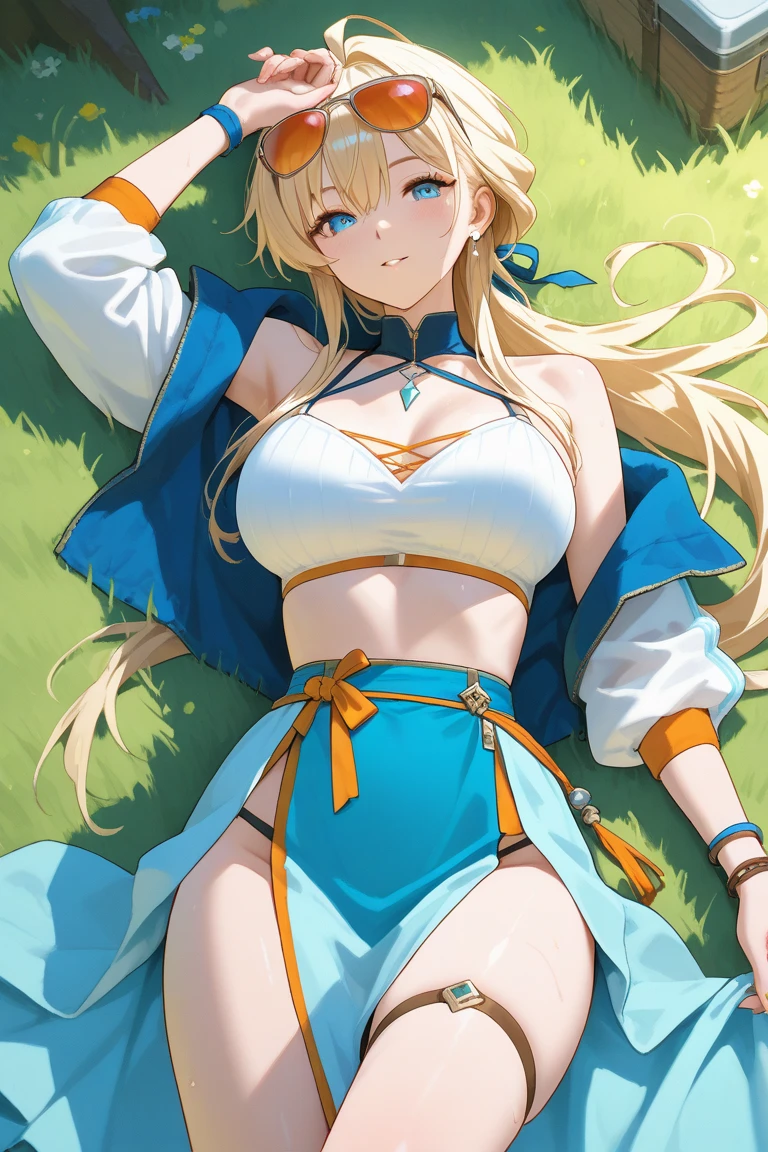 ((Highest quality)), ((masterpiece)), (detailed), One girl, Blonde,Beauty,Lewd