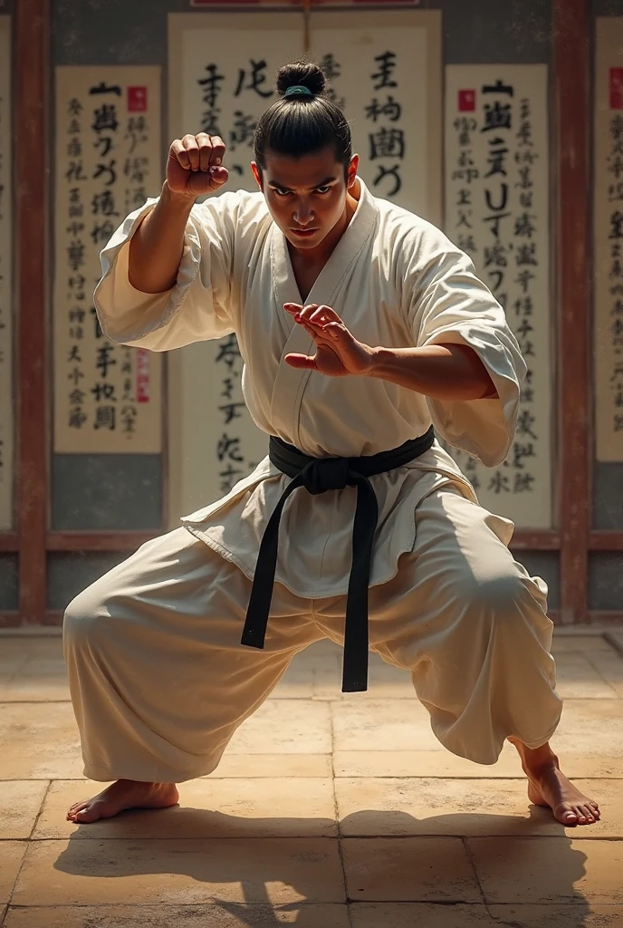 A man skilled in martial arts 