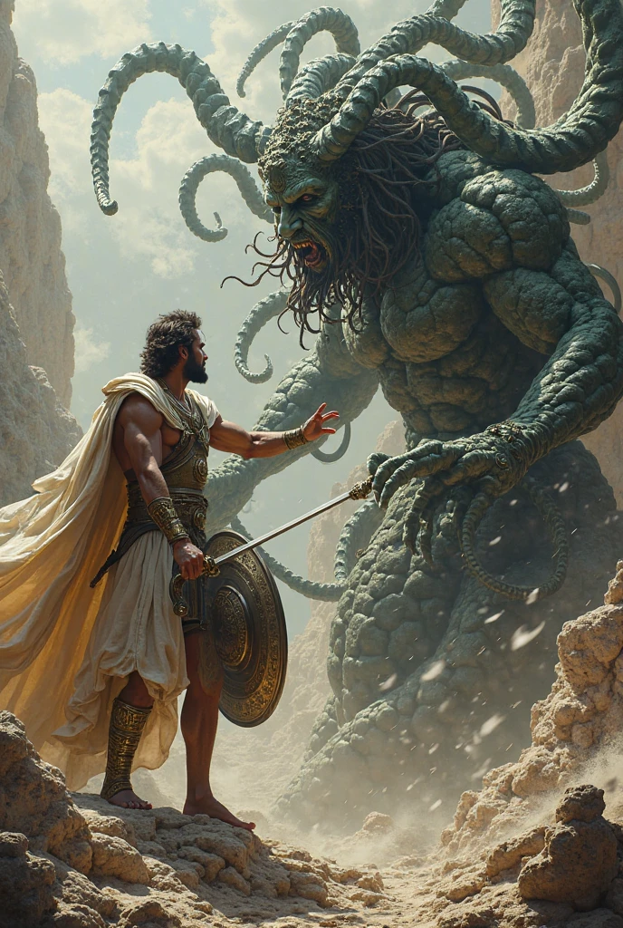 Perseus defeating the gorgon Medusa