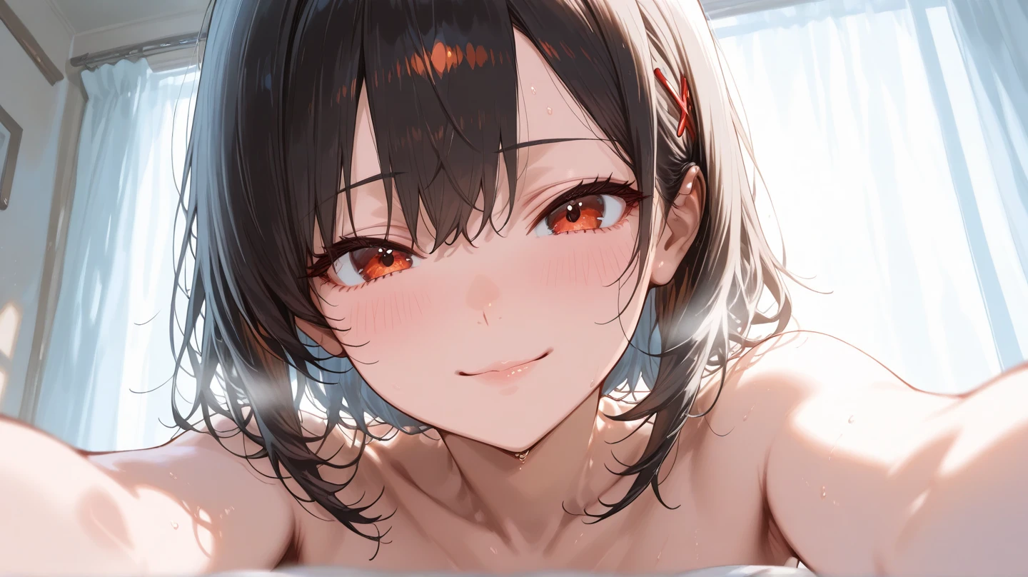 Kitasan Black,smile、(naked:1.9),Outdoors、blue sky、(Wearing a collar:1.5)、Earrings、Earrings、bracelet,(masterpiece, Highest quality, Highest quality, Official Art, Beautiful and aesthetic:1.2),(Ultra-detailed),Open your mouth,(Steam coming out of the sides:1.5),(Cowboy Shot)、(Beautiful Face:1.4)、Open your mouth、(Fellatio Gesture:1.5)、Upper body close-up、Sweat、Facing forward,(Drooling:1.5)、全naked,Full nudity、navel piercing,Short Hair,((Slim figure))、(3 year old girl)、,(Small breasts:1.5)、shaved pussy、Sticking out tongue,、(make a circle with your hands)、Highest quality、Put your hand on your cheek、(nsfw:1.0)