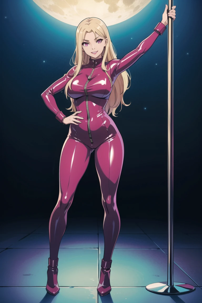 (Olympic Gymnastics Stadium)((top-quality))gymnast、Sweating、Breasts enlarged、transparent full body image、thick and fresh lips (Glossy skin 1.7)Super close-up looking up from below(((Look sexy)))((masterpiece)、Breasts enlarged(1 shiny skin.1.4).(background gymnastics arena、)、(( girl))'Buttocks in the face、((Shiny purple leotard fishnet tights that cover the entire buttocks)).((Blonde long wavy hair、))Sexy Posing、(Various poses)