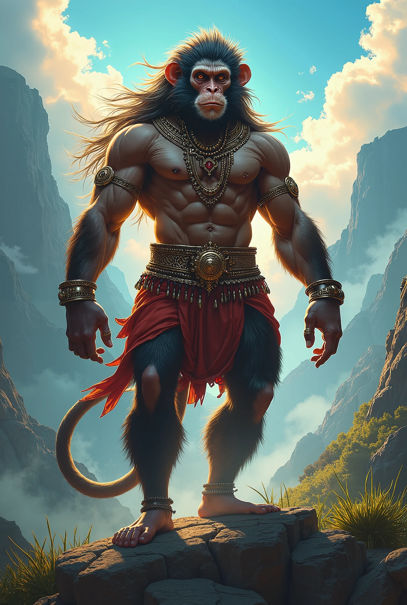 Black myth wukong the monkey king with the logo and title, like the game that appeared. Very realistic and that you can use it as a tattoo